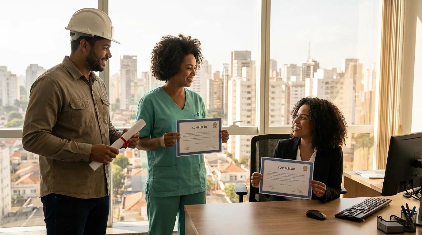Sua formação não pode esperar. Garanta sua certificação válida em todo o Brasil