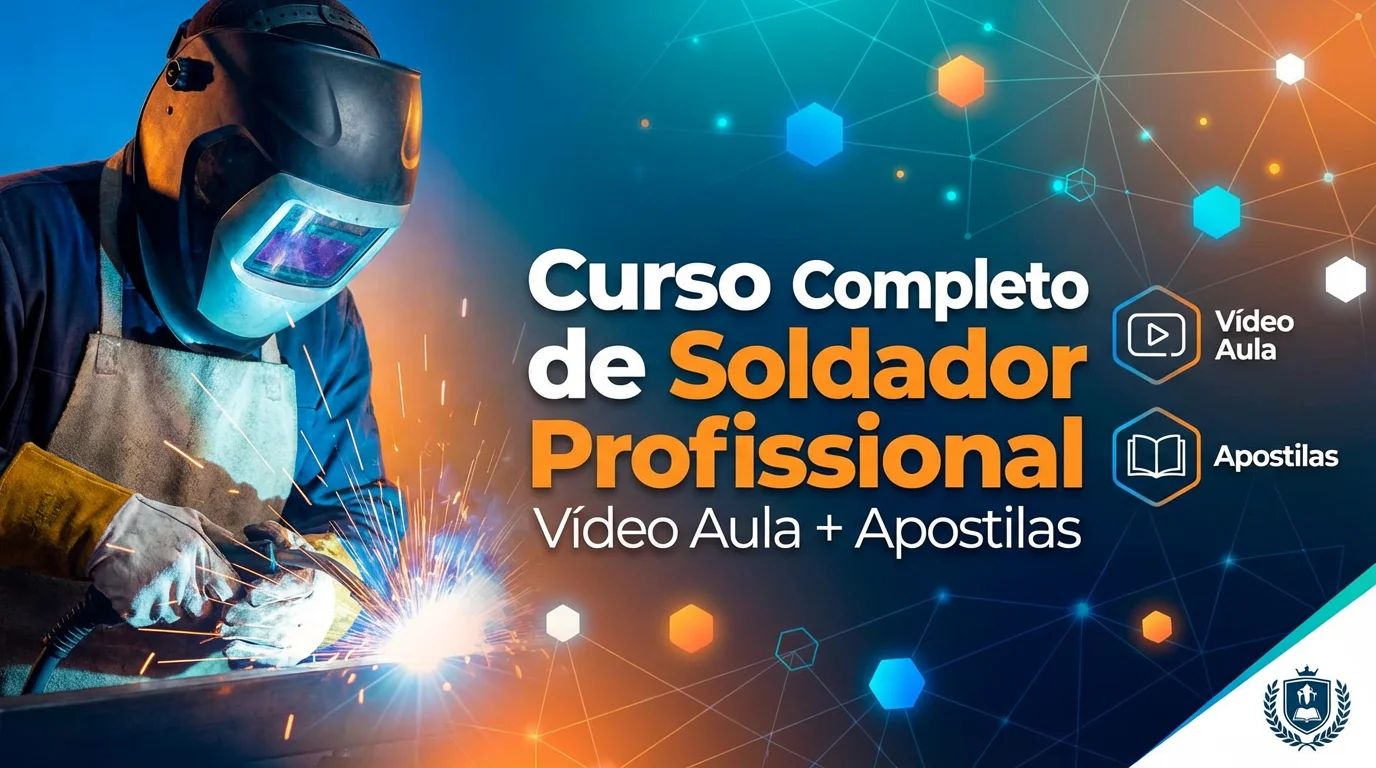 Prévia do vídeo: Curso Completo de Soldador Profissional | Vídeo Aula + Apostilas