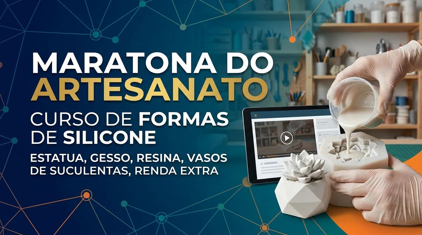Prévia do vídeo: Maratona do Artesanato: Formas de Silicone, Gesso e Resina